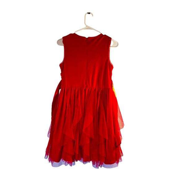 Bonnie Jean Girls Red Dress Size 16 Sleeveless Party Holiday Formal - Picture 1 of 4